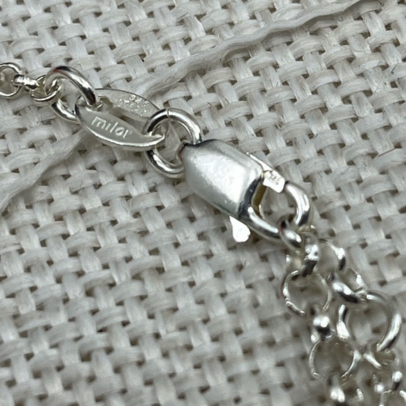 Vintage Milor Italy .925 Sterling Silver & Gold-Plated Stardust Bead Necklace - Picture 6 of 17